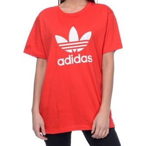Red adidas top